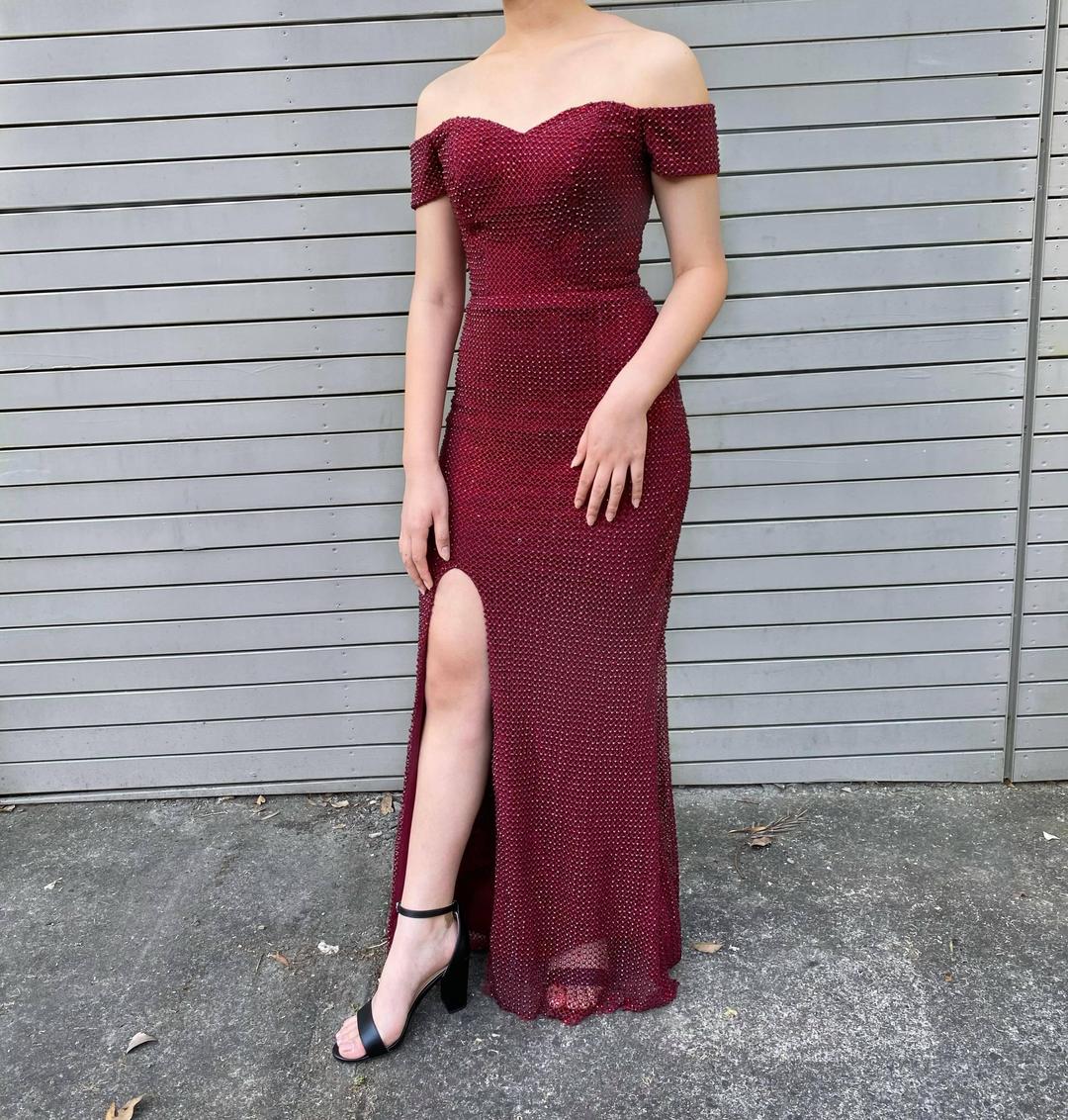 PORTIA AND SCARLETT Red Prom Dress Size 8  for rent on The Volte - main image