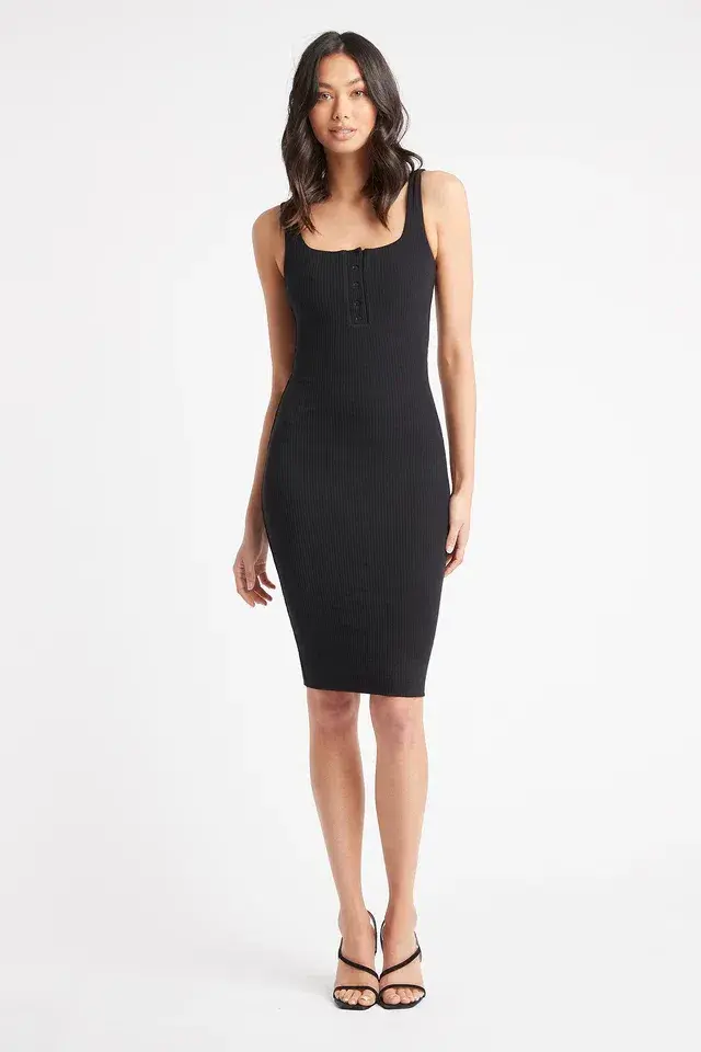 Kookai Meghan Tank Dress Black Size 34  for rent on The Volte - main image