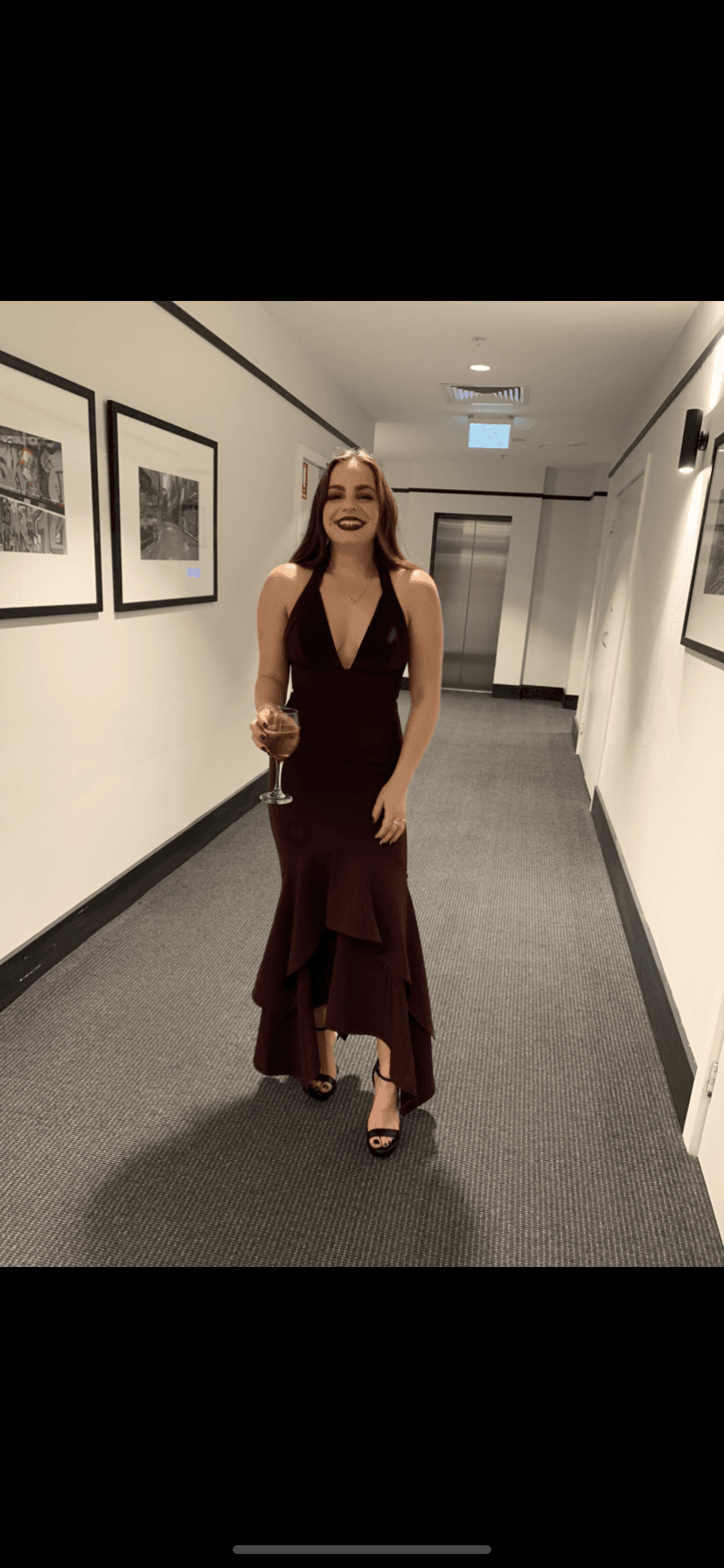 Sheike Wine Dress  - Image 1