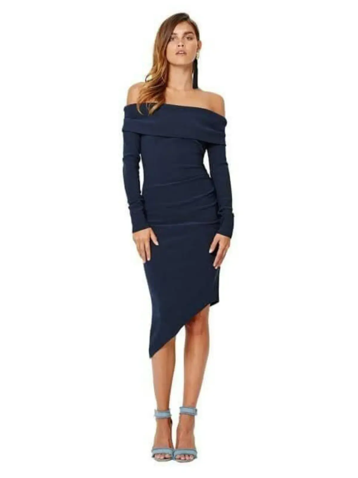Bec & Bridge Florence Long Sleeve Dress Navy Size AU 6 - Image 1