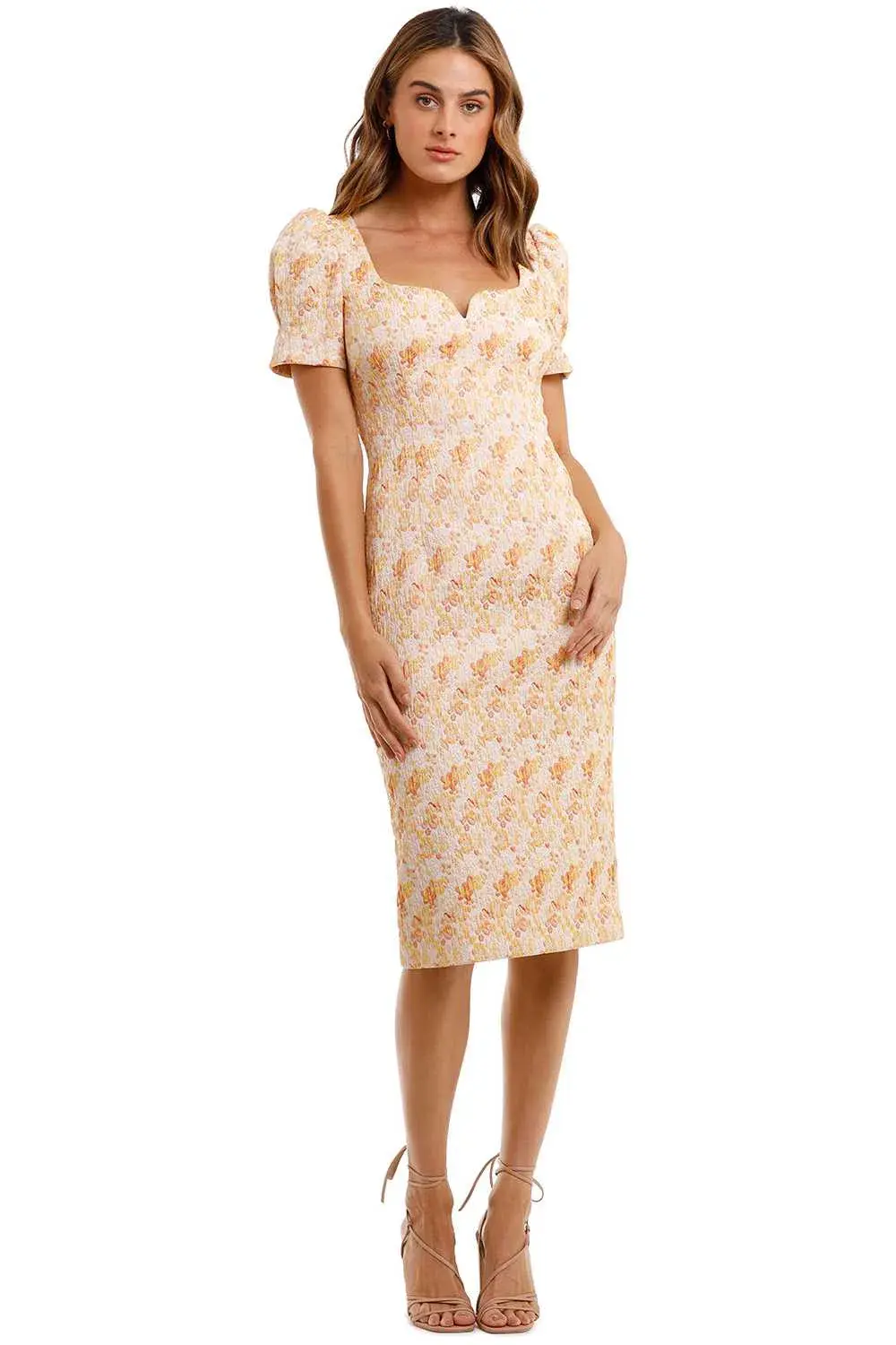 Rebecca Vallance Amber Midi Dress Print Size 8 - Image 1