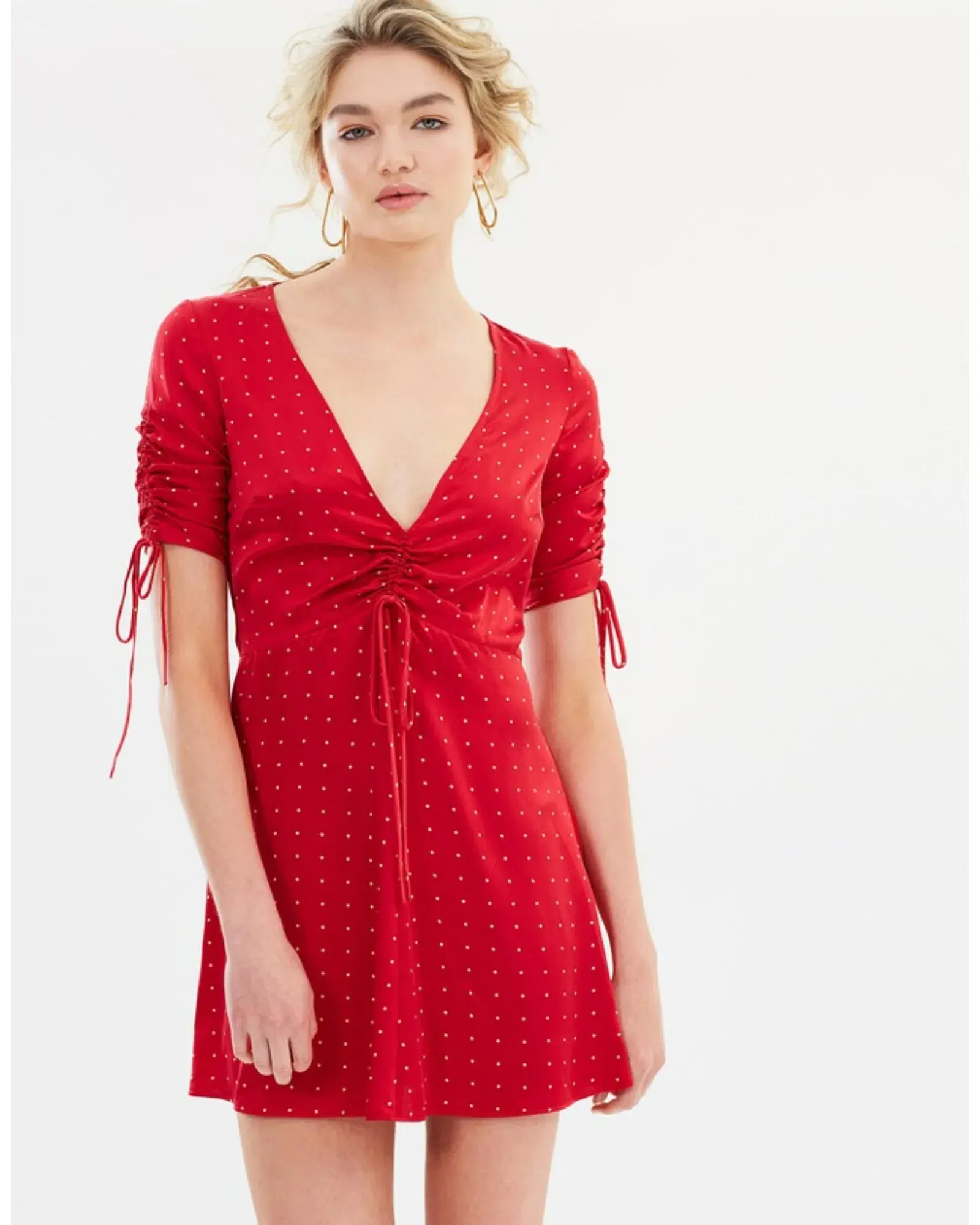Bec & Bridge Tulipe Mini Dress Red Size AU 8 - Image 2