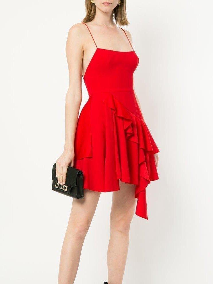 Alex Perry Corin Mini Dress Red Size 10 - Image 2