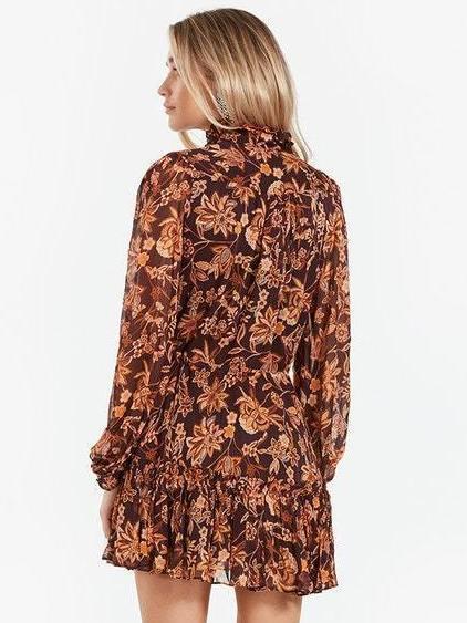 Shona Joy Angelita Drawstring Mini Dress Size 10 - Image 3