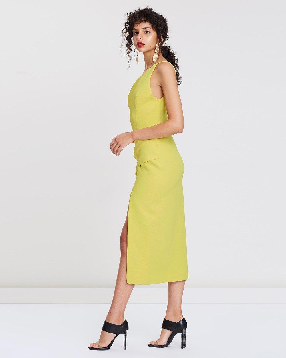 Manning Cartell - Radar Love Dress in Nuclear Yellow sz 8 for rent on The Volte - main image
