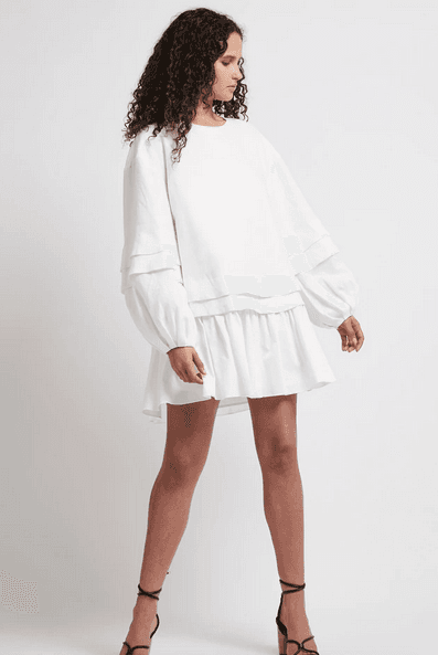 AJE quietude long sleeve dress for rent on The Volte - main image