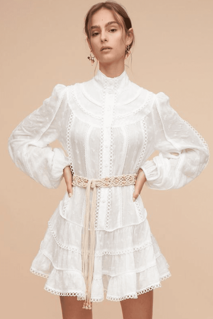 Tigerlily Hanae Mini Dress White Size 8 - Image 1