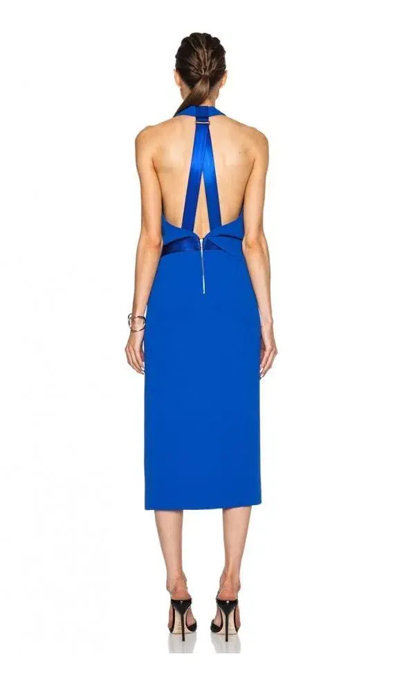 Dion Lee Safety Dress Blue Size 6 for rent on The Volte - main image