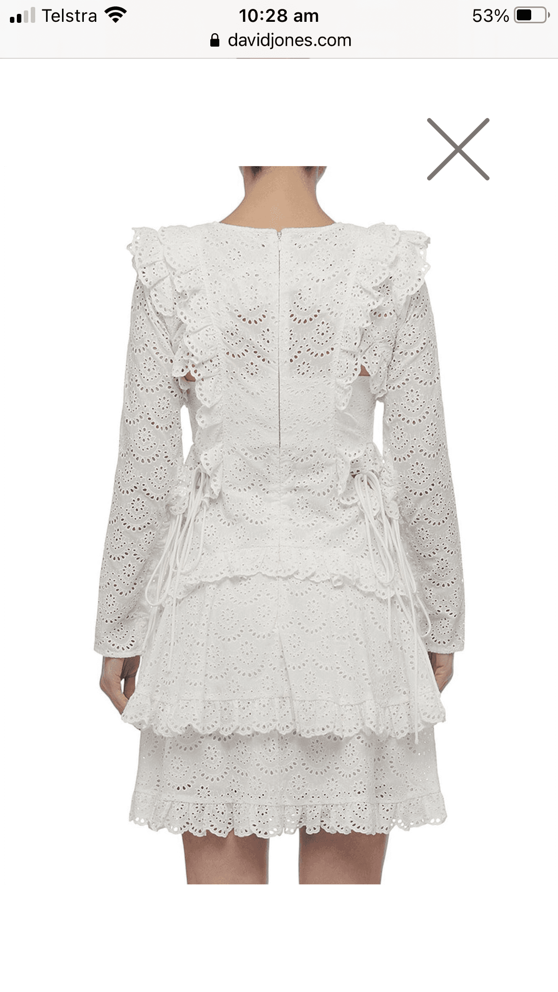 Thurley Ebony Dress - white - size 14 - Image 2