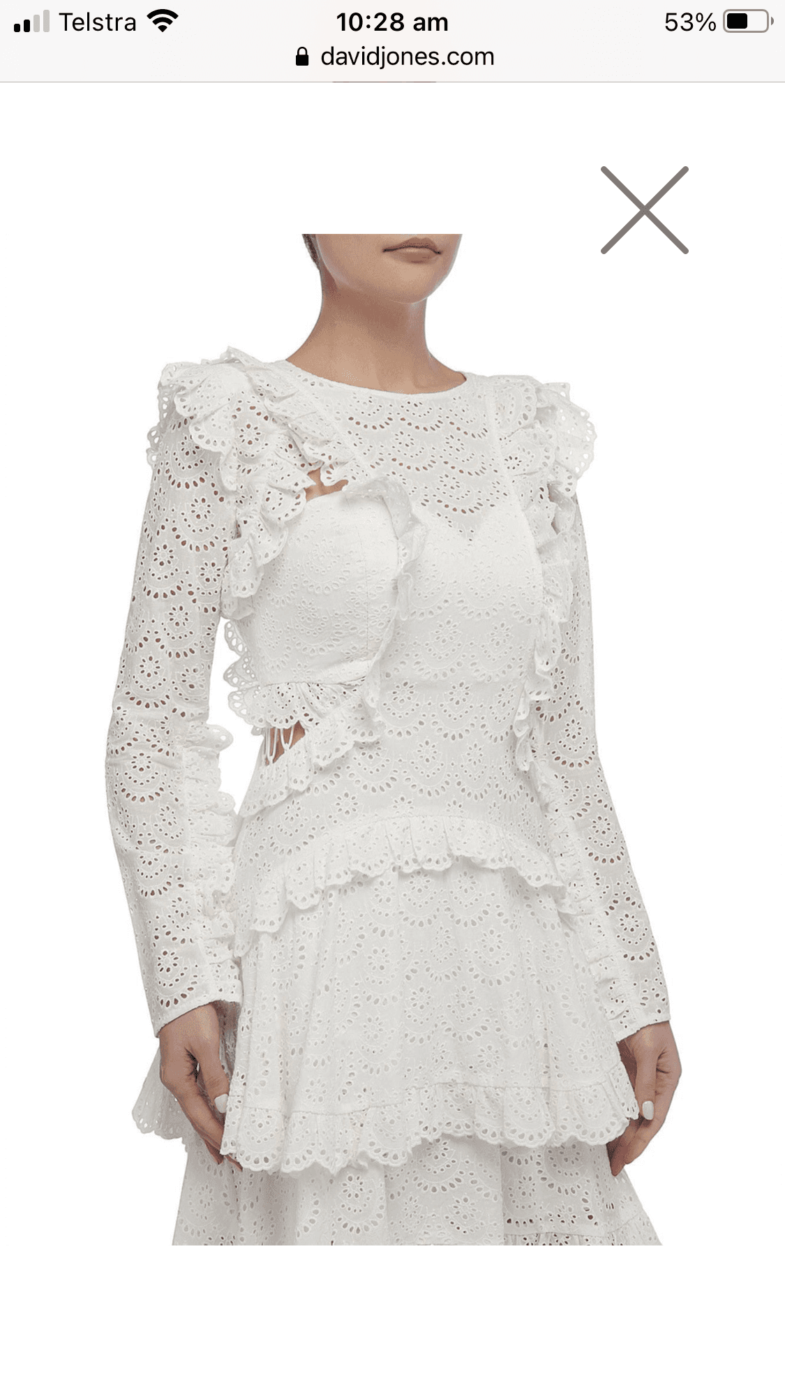Thurley Ebony Dress - white - size 14 - Image 3
