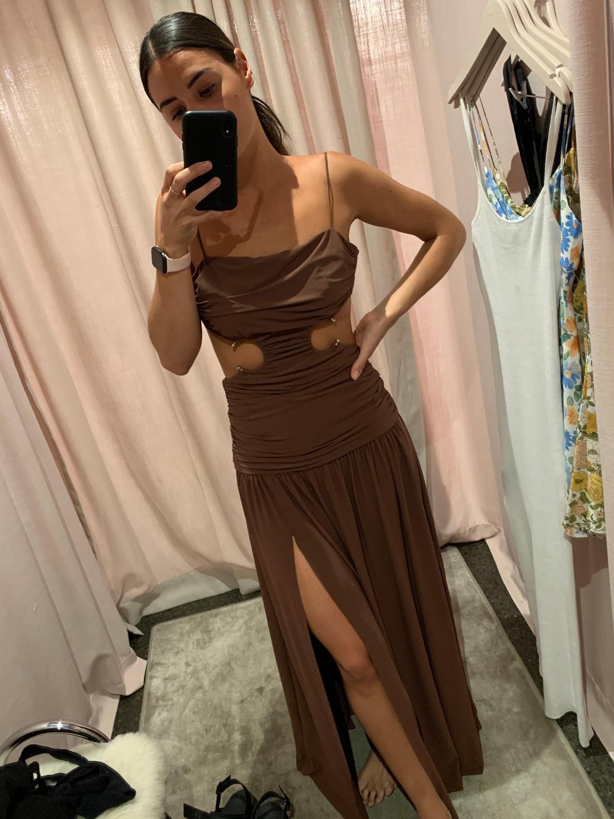 Bec & Bridge Minx Midi Dress Copper Size 8  - Image 2