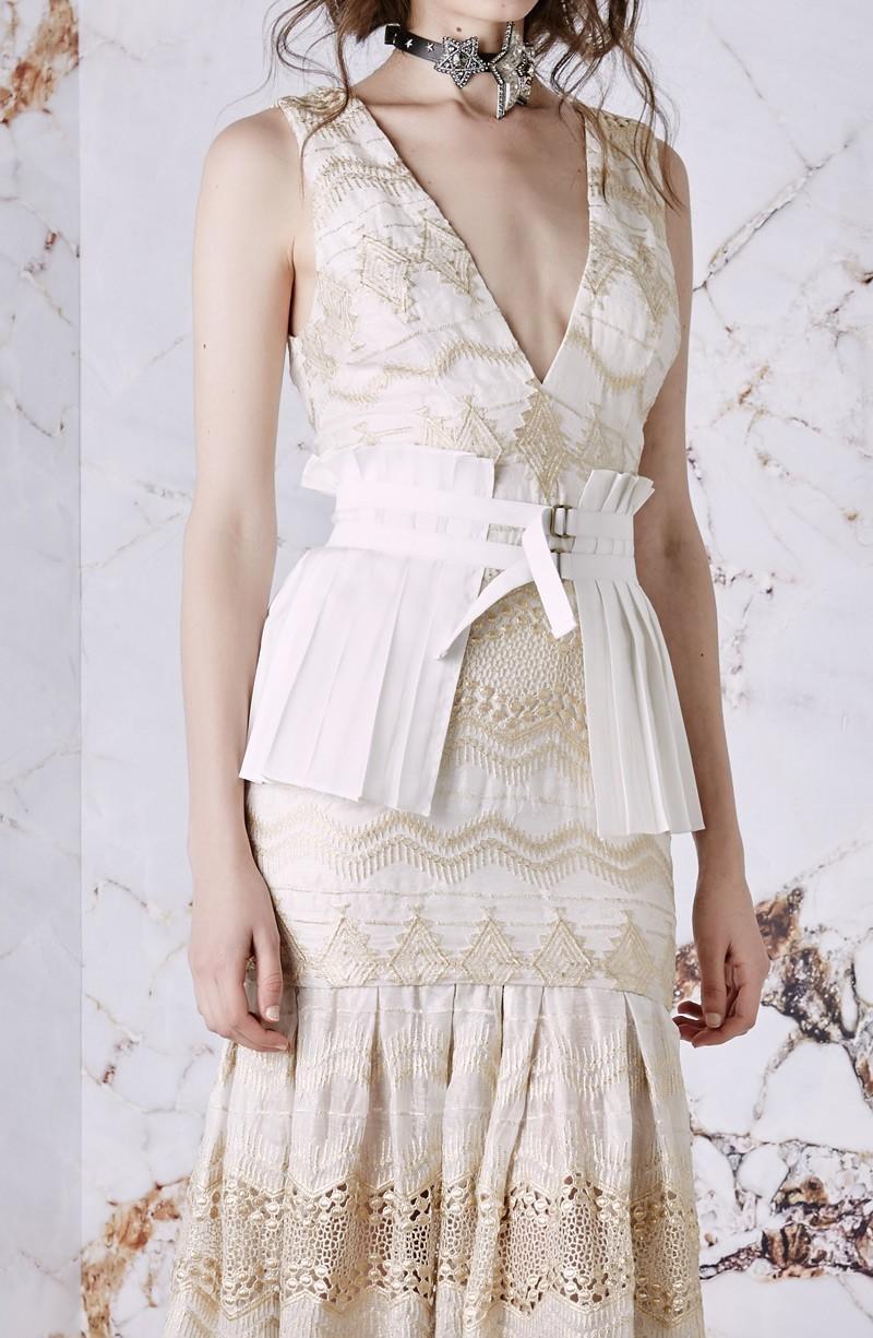 Asilio Before the Blaze Dress Cream Size 8 - Image 2