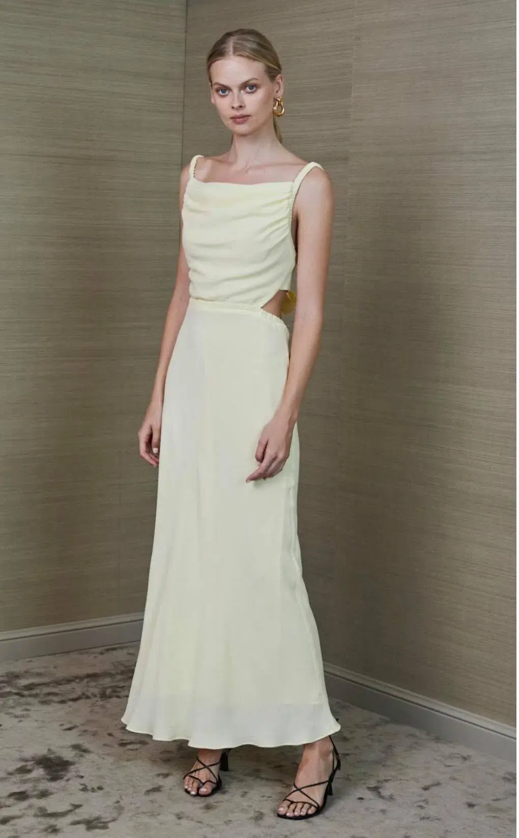 Bec & Bridge Mala Midi Dress Butter Size 10 for rent on The Volte - main image