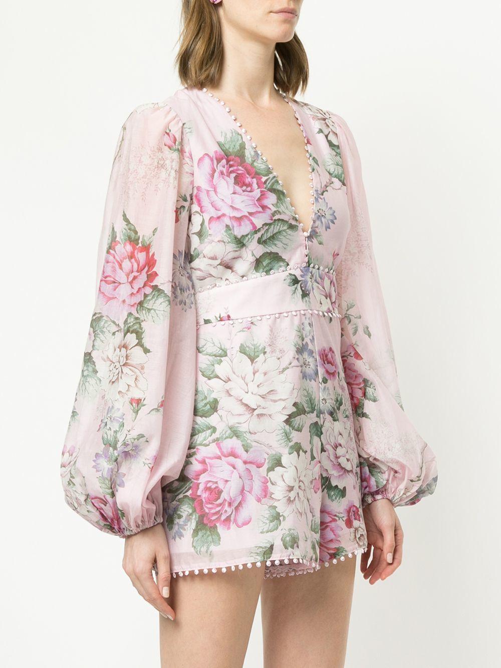 Alice Mccall One By One Playsuit Floral Size 4 - Image 2