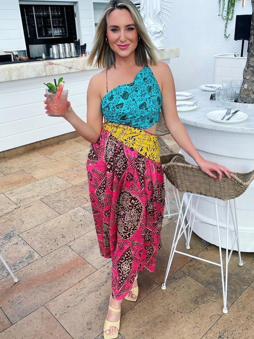 Zimmermann Lulu Asymmetric Ruched Dress Size 6  for rent on The Volte - main image