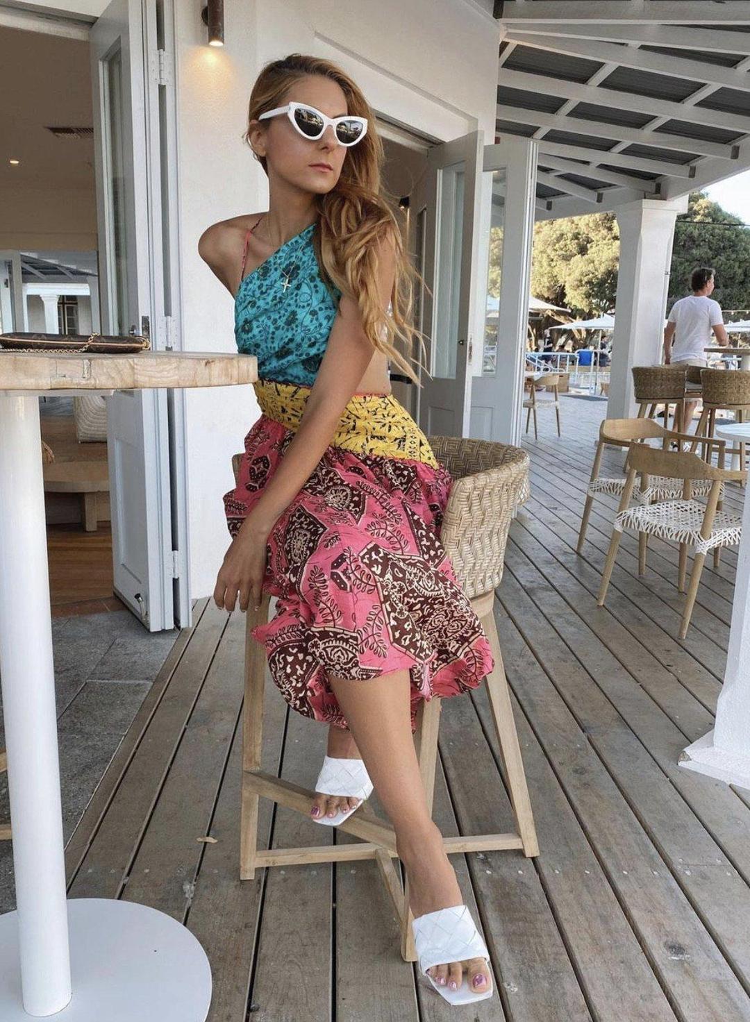 Zimmermann Lulu Asymmetric Ruched Dress Size 6  for rent on The Volte - main image