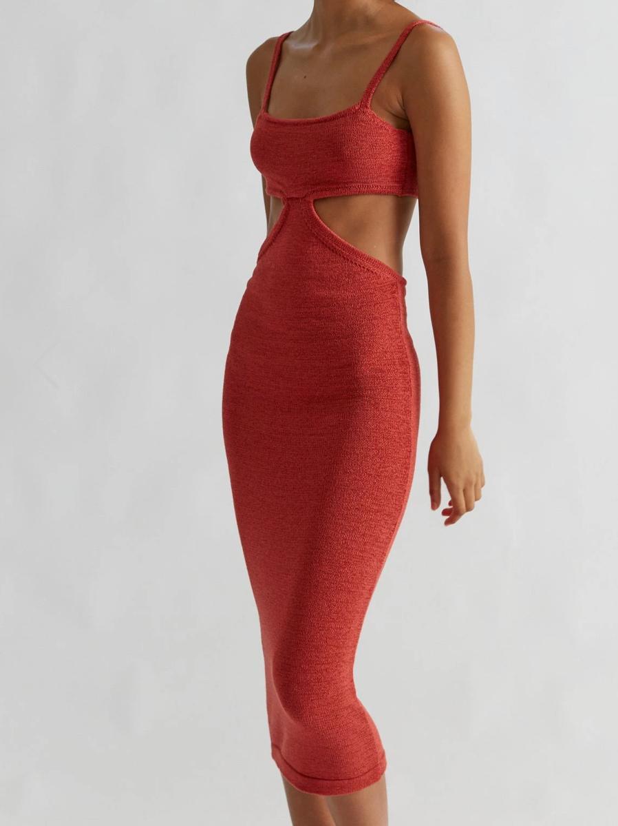  Henne Ineke Dress Red  Size 6 - Image 2