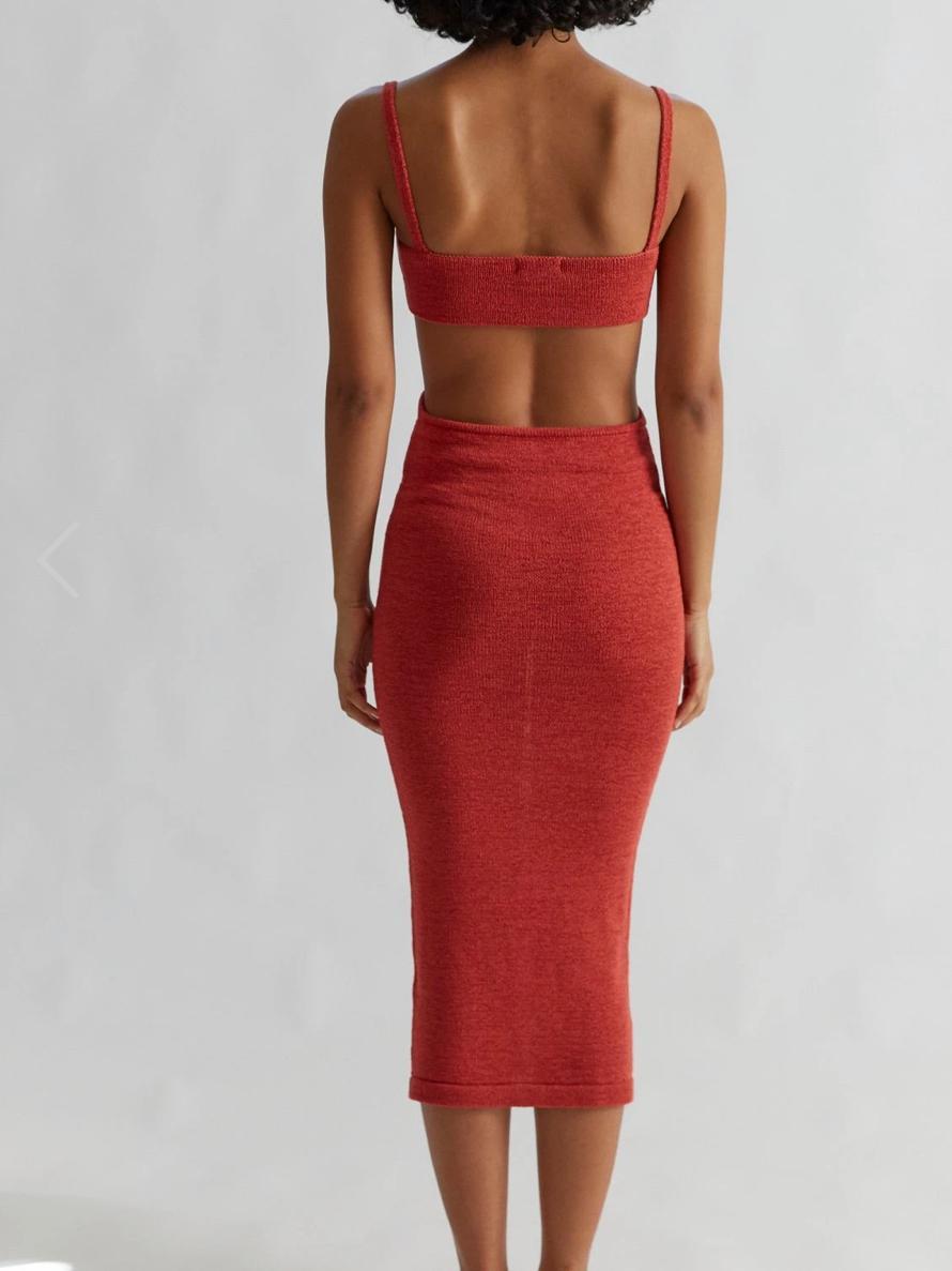  Henne Ineke Dress Red  Size 6 - Image 4