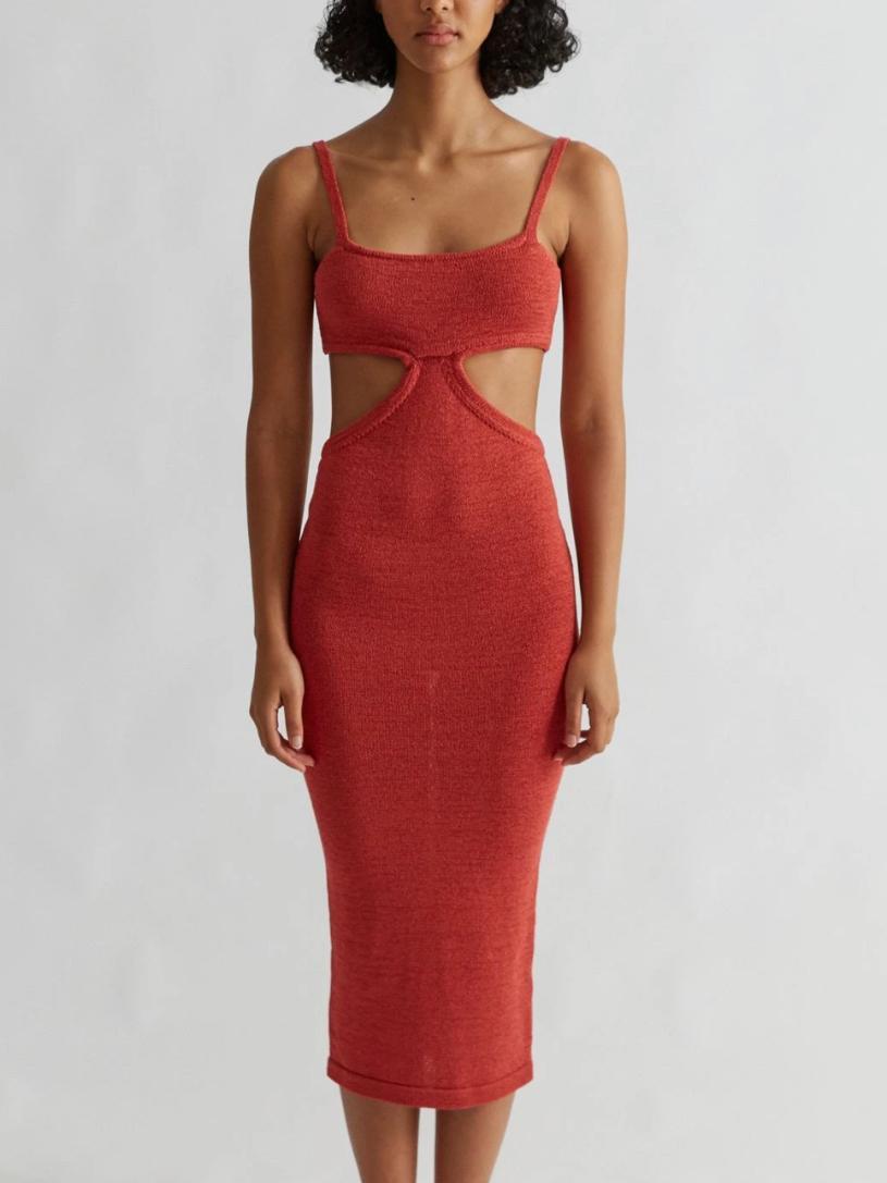  Henne Ineke Dress Red  Size 6 - Image 1