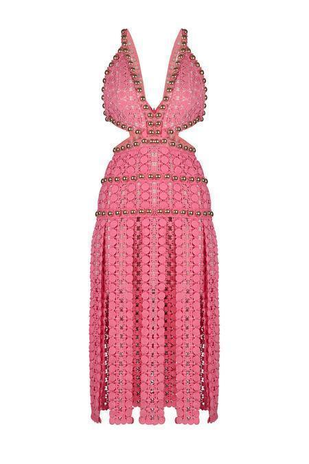 Thurley Titan Midi Dress Pink Size 6 - Image 4