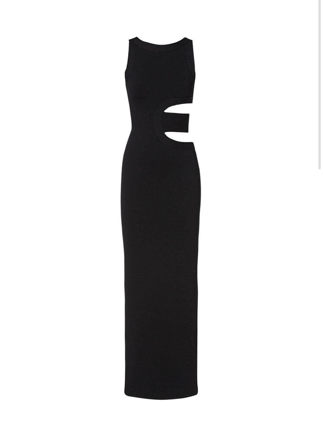 Scanlan Theodore Crepe Gown Black Size 8 for rent on The Volte - main image