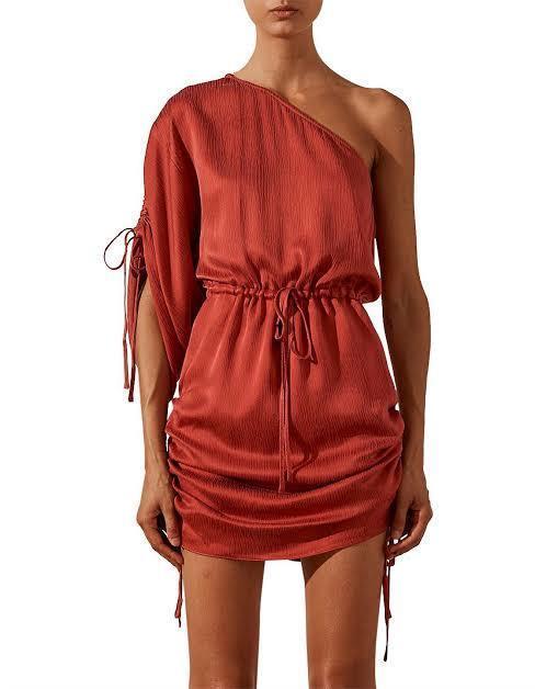 Shona Joy One Shoulder Dress Size 8 - Image 1