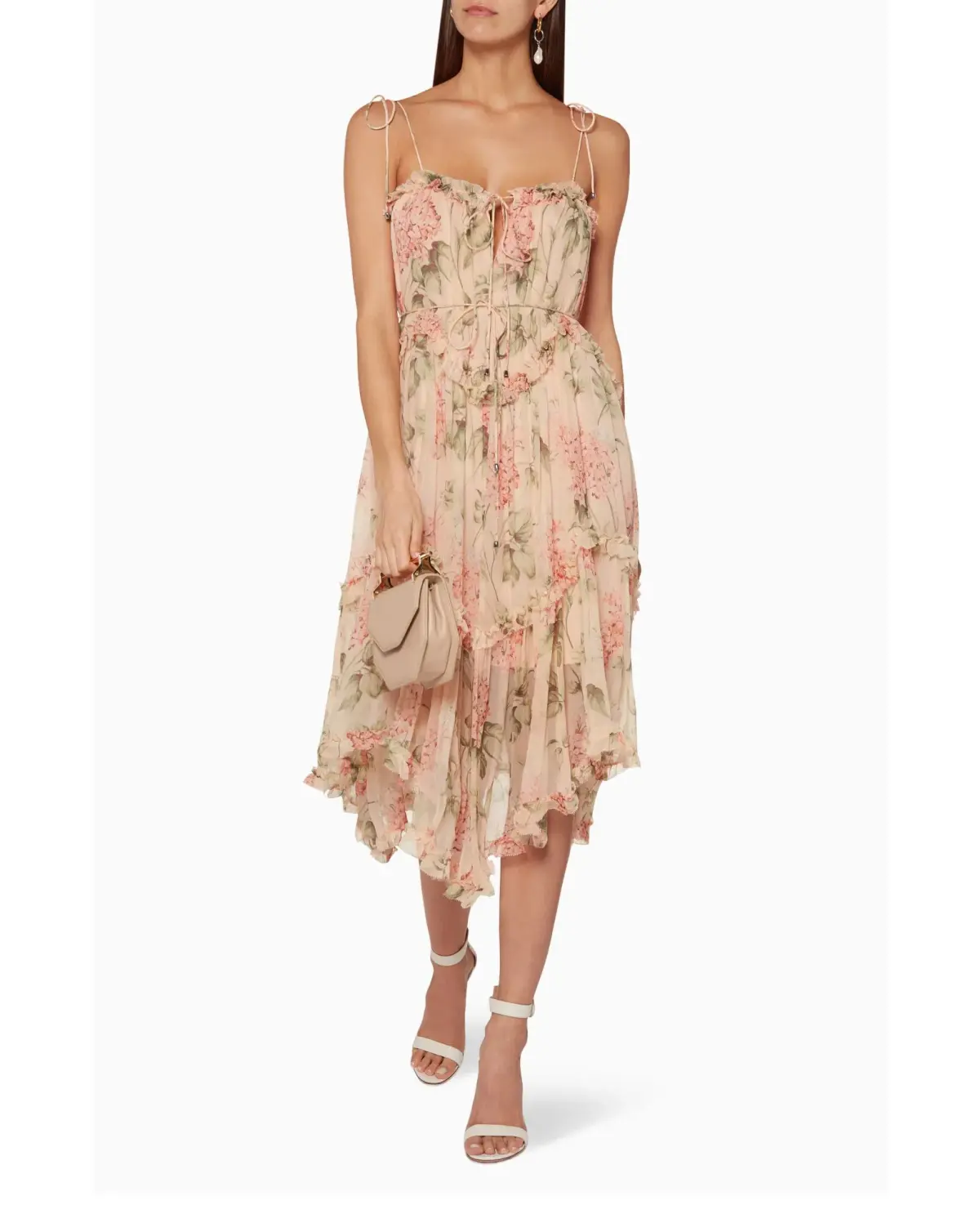 Zimmermann Silk Prima Hydrangea Floating Dress Floral Size 1/ AU 10 - Image 1