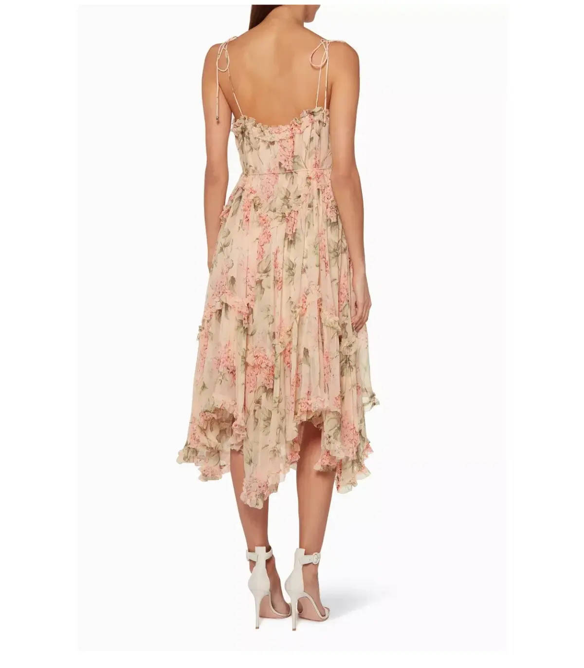 Zimmermann Silk Prima Hydrangea Floating Dress Floral Size 1/ AU 10 - Image 3