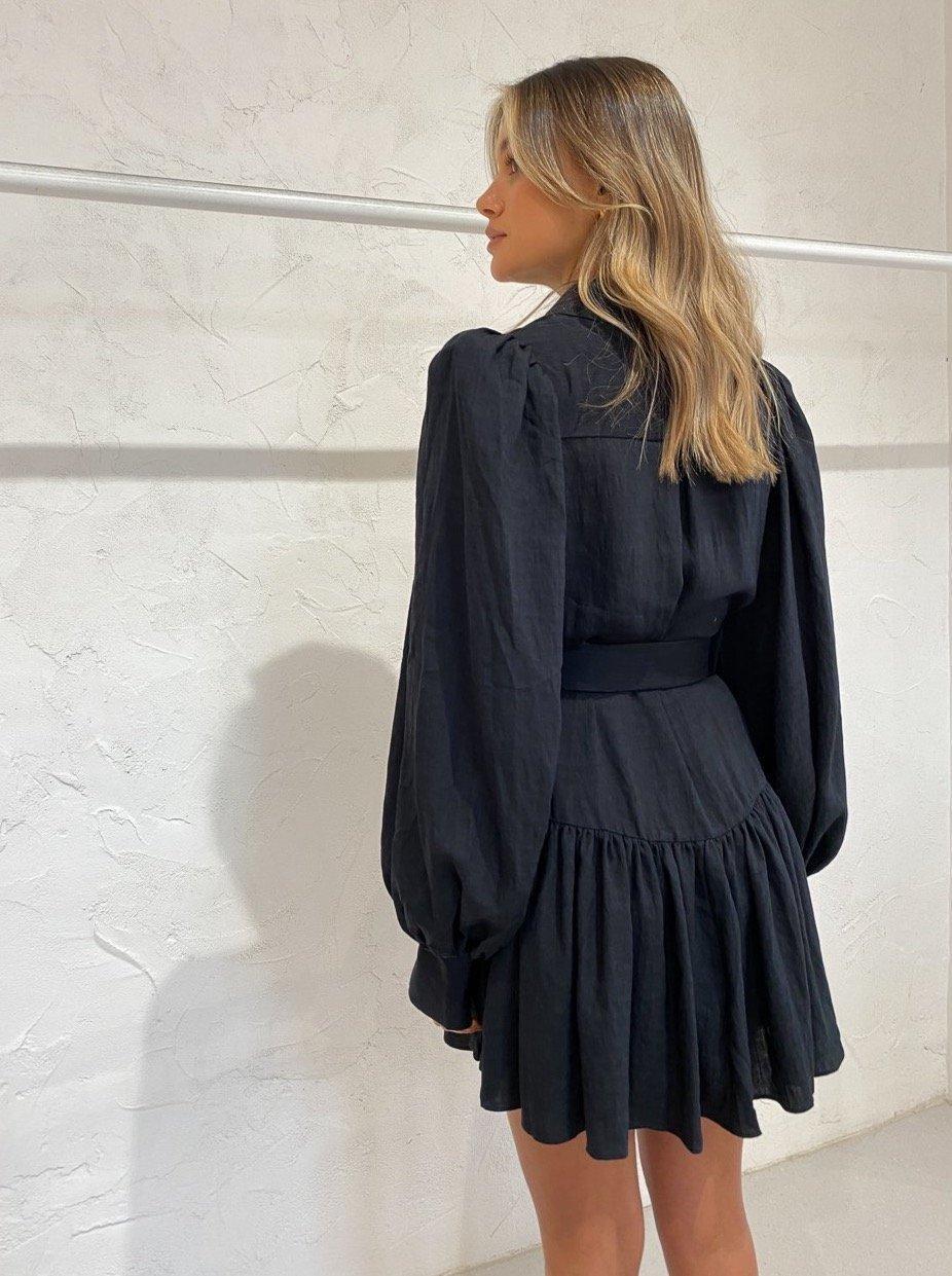 Acler Sherwood Dress Black Size 8 - Image 3