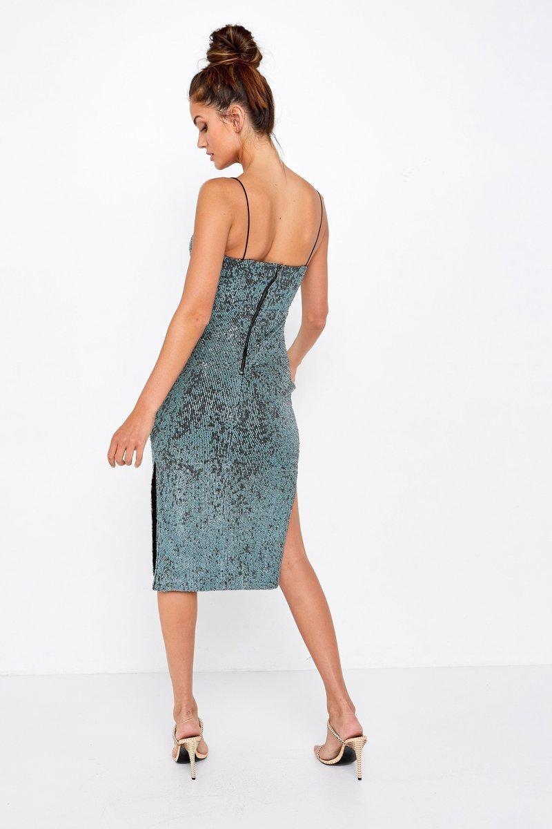 Mossman Night Fever Dress Green Size 8 - Image 2
