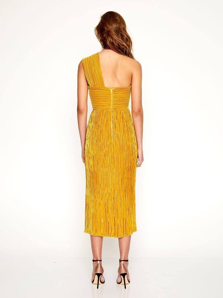 Alice McCall Power Lady Dress Mustard Yellow Size 6 - Image 3