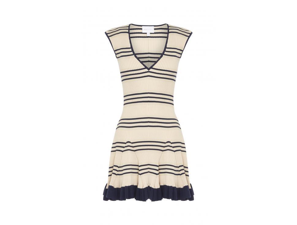 Alice McCall - Frenchie Dress Navy & White Sz 6 for rent on The Volte - main image