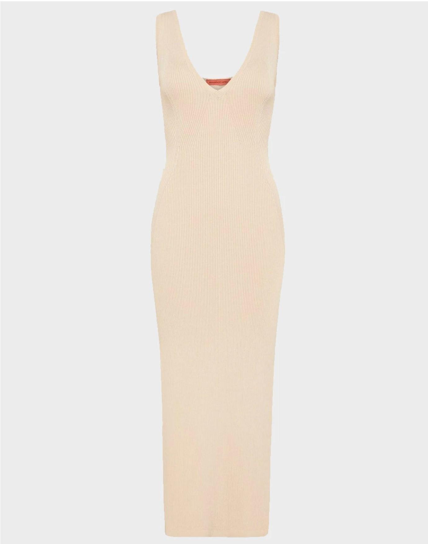 MANNING CARTELL Insta Beat Knit Dress Almond XXS - Image 3