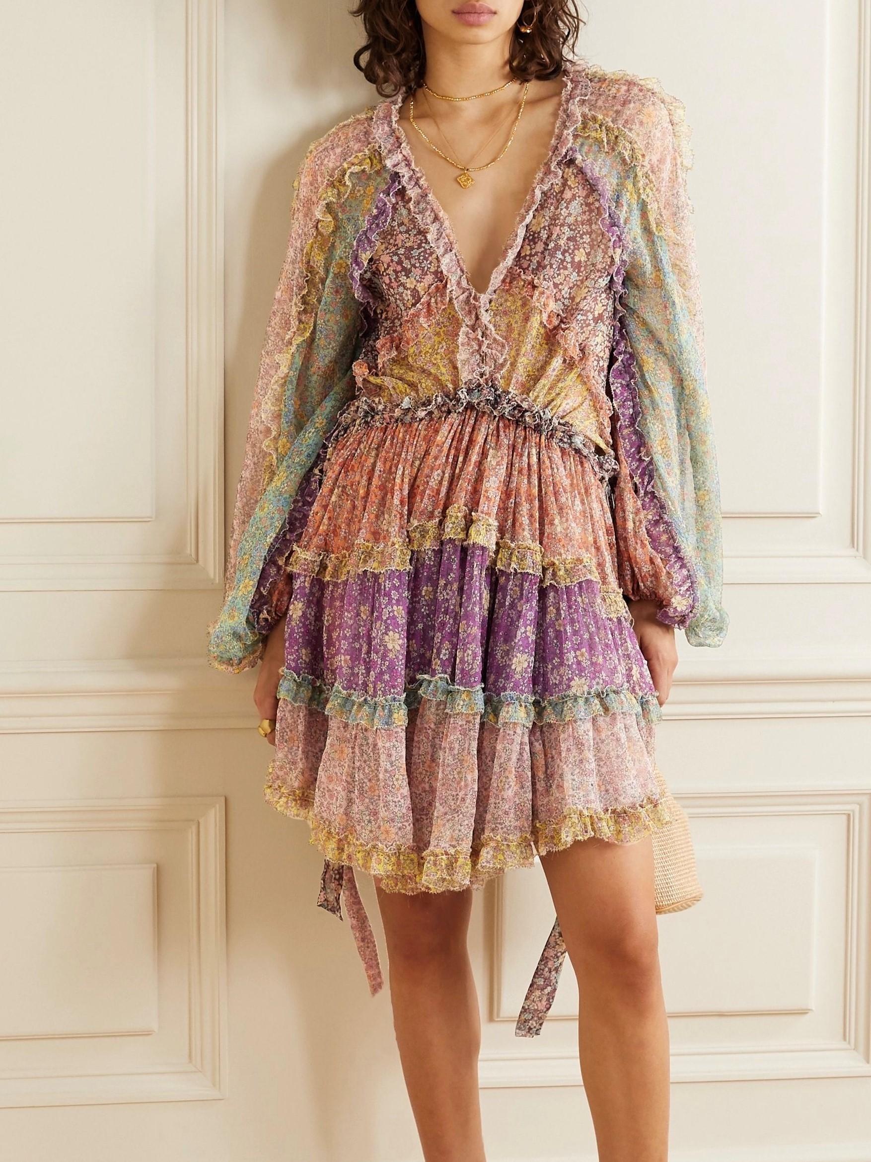 Zimmermann Carnaby Frill Mini Dress Size 0 / 6-12 - Image 1