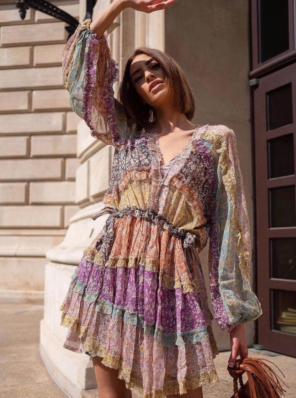 Zimmermann Carnaby Frill Mini Dress Size 0 / 6-12 for rent on The Volte - main image