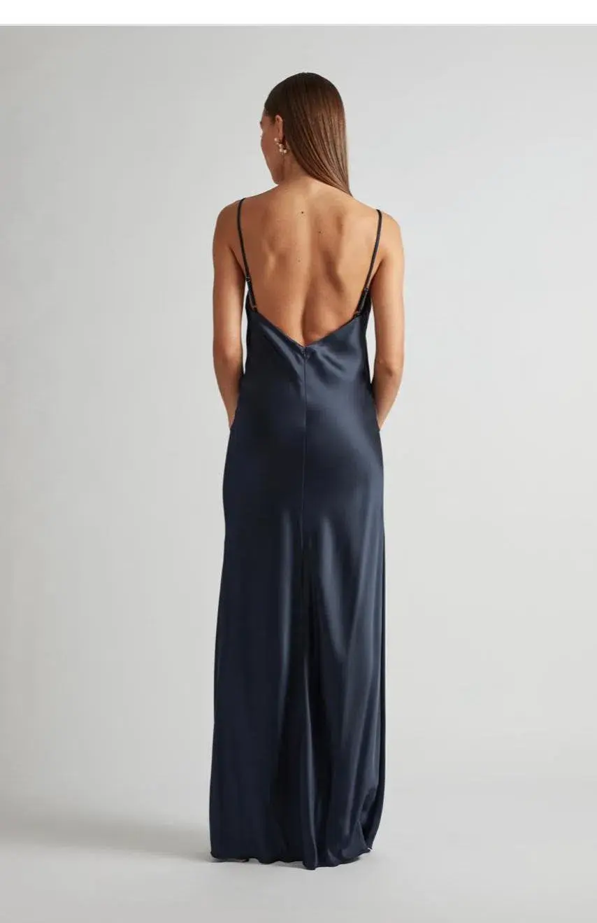 Camilla and Marc Aubrey Slip Dress Navy Size 0 for rent on The Volte - main image