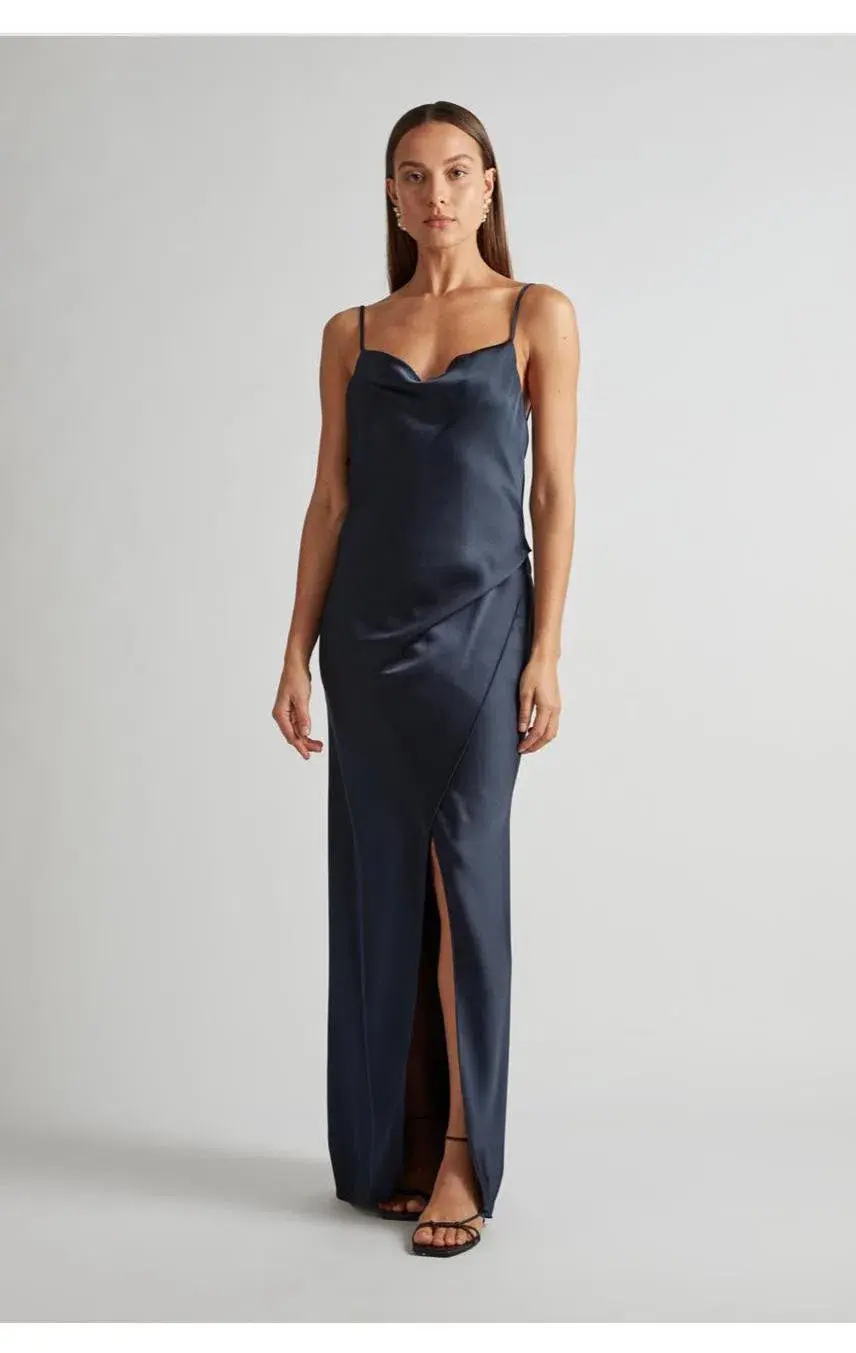 Camilla and Marc Aubrey Slip Dress Navy Size 0 for rent on The Volte - main image