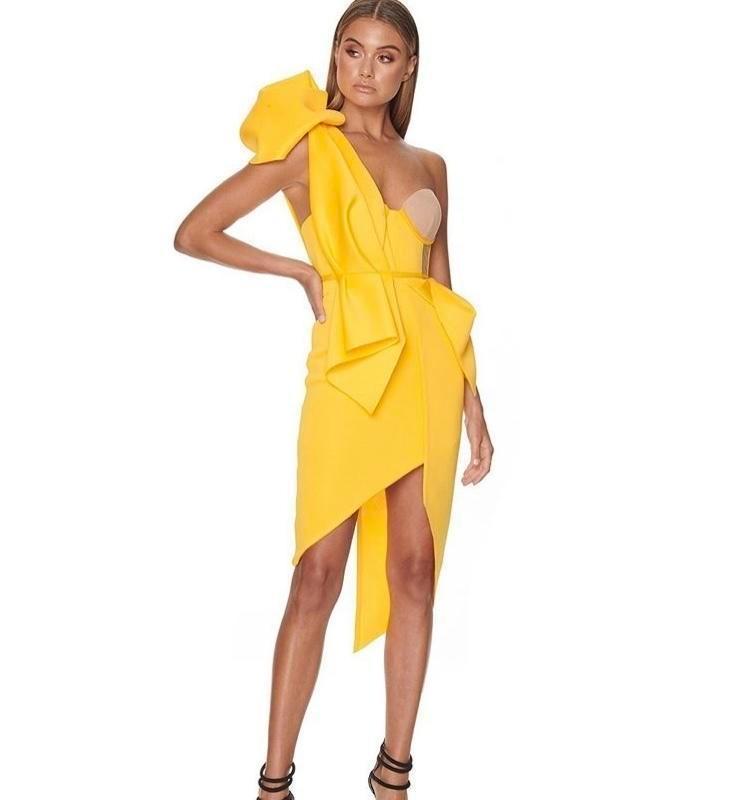 Eliya The Label-  Fleur Dress (Canary Yellow) Size 6 - Image 1