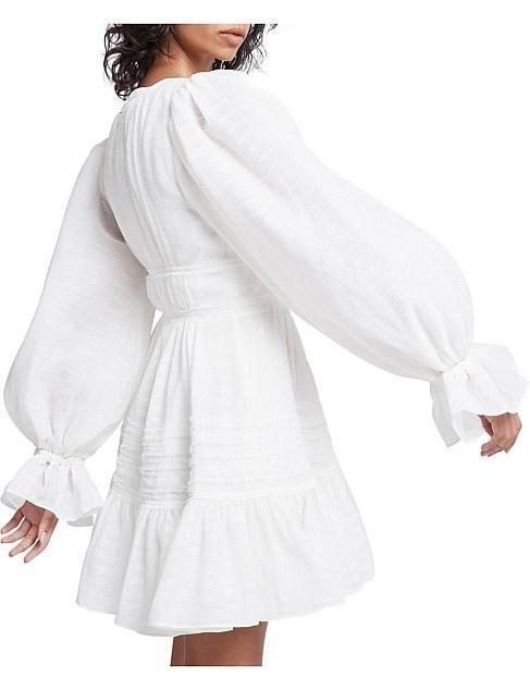 Aje Impression Dress White Size 6 for rent on The Volte - main image