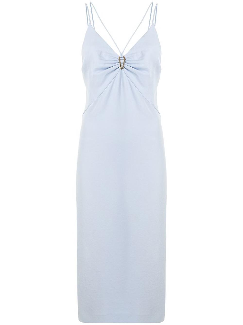 Dion Lee Whitewash Link Slip Dress Blue Size 10  - Image 9