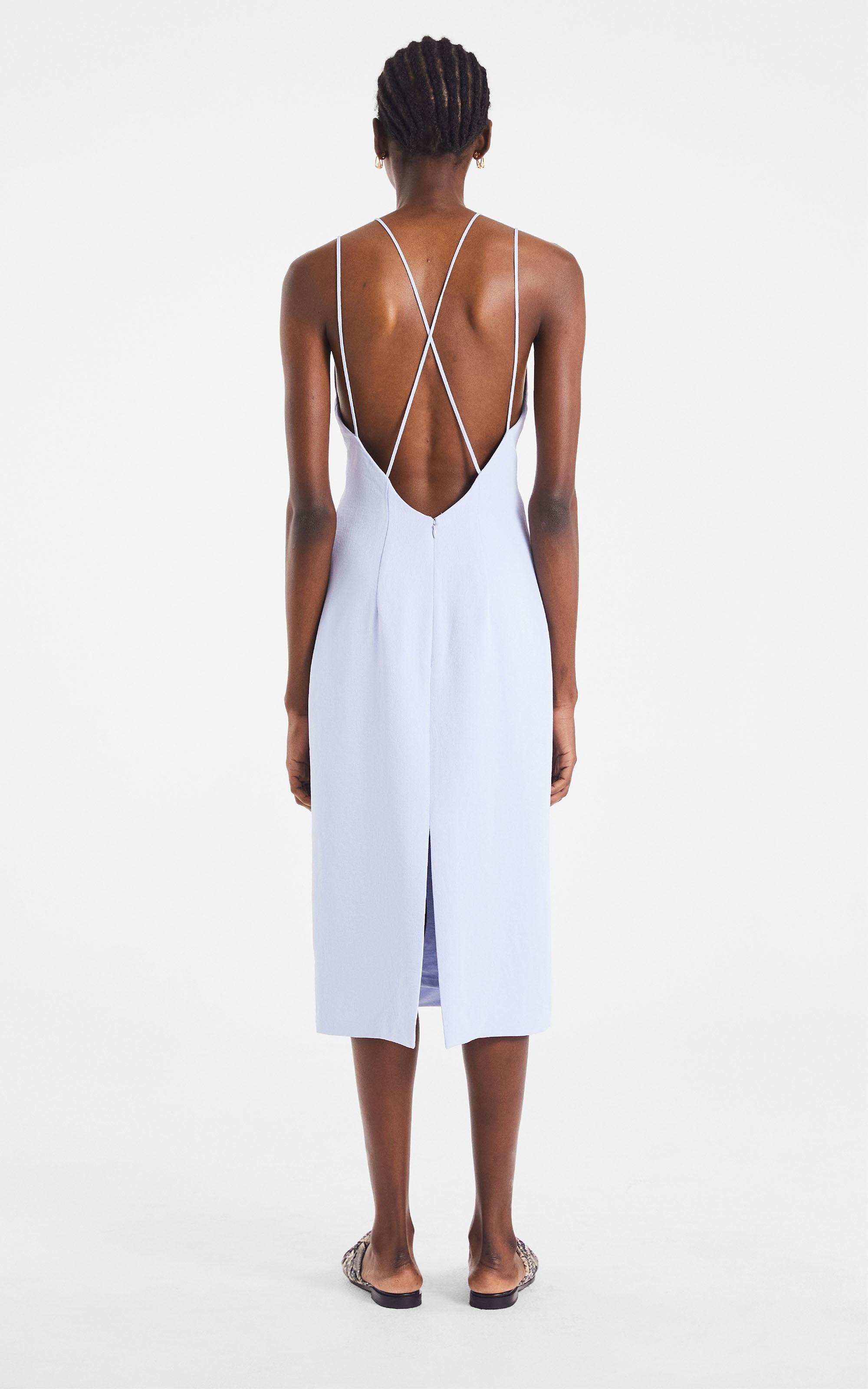 Dion Lee Whitewash Link Slip Dress Blue Size 10  - Image 6