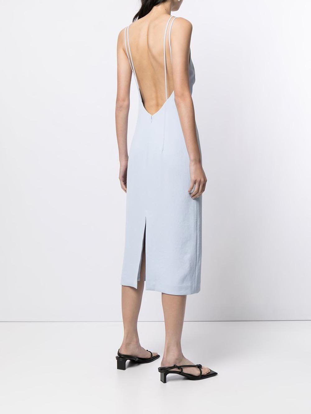 Dion Lee Whitewash Link Slip Dress Blue Size 10  - Image 2