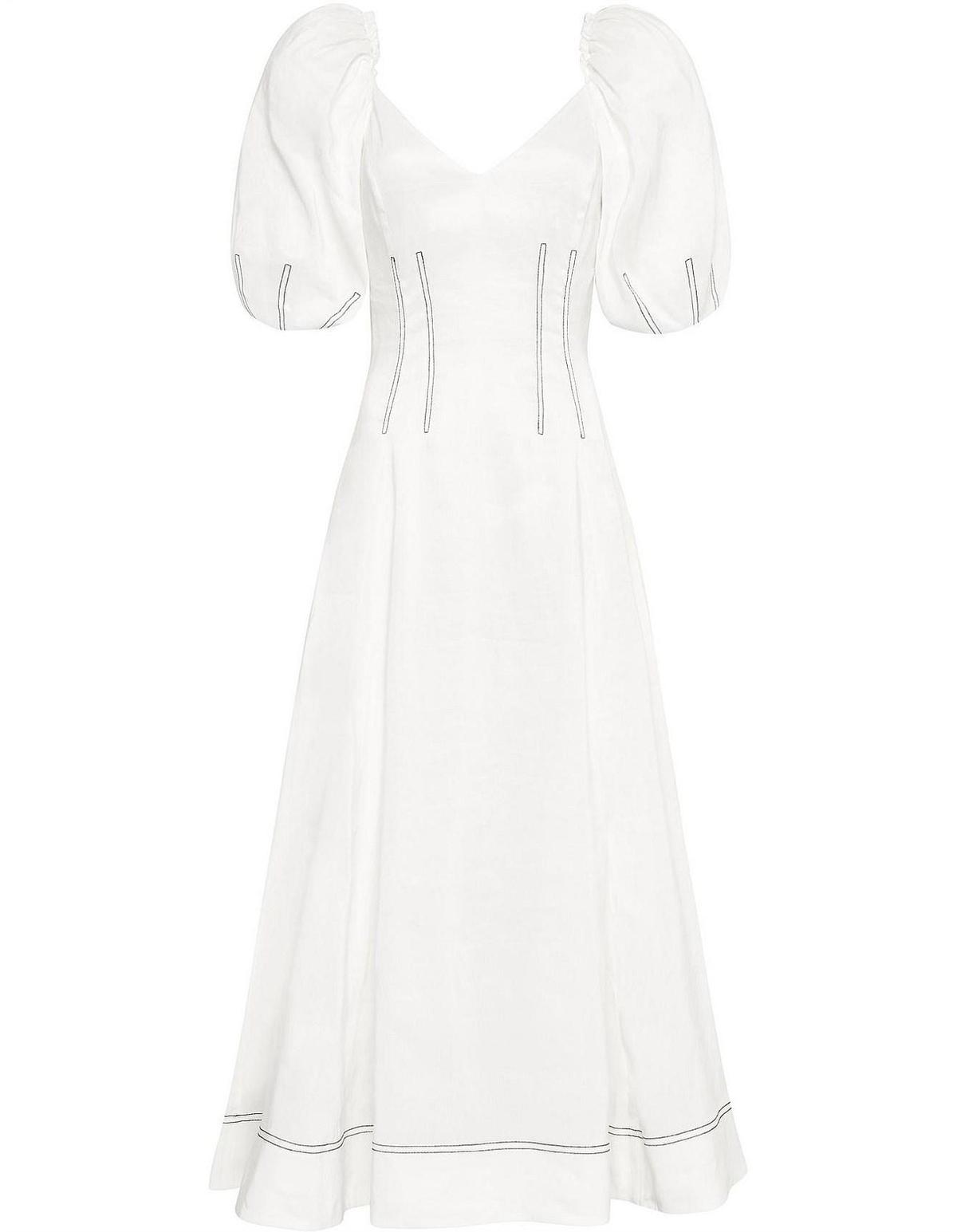 Aje Grove Dress White Size 6 - Image 10