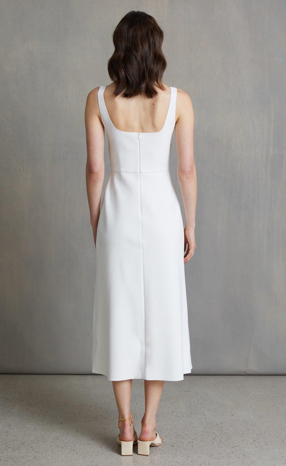 Bec + Bridge Forever Young Midi Dress In Ivory - SIZE 10 - Image 11