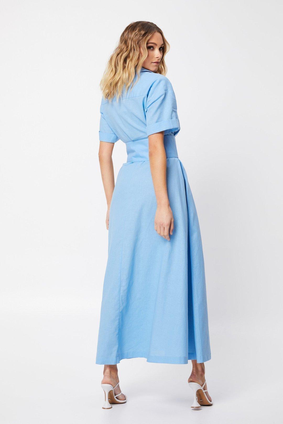 Mossman The Blue Light Dress Blue Size 8 - Image 6
