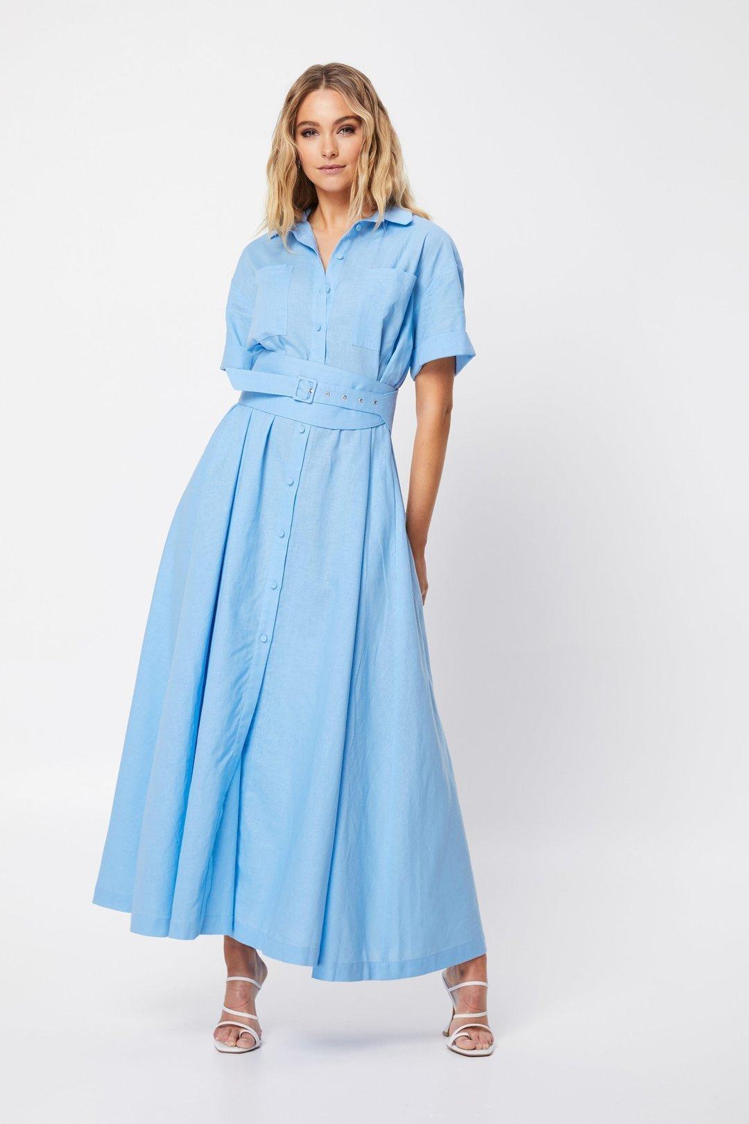 Mossman The Blue Light Dress Blue Size 8 - Image 2