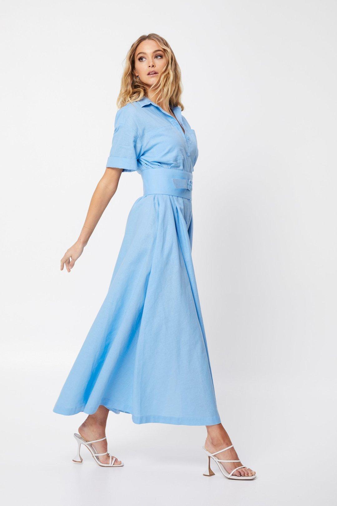 Mossman The Blue Light Dress Blue Size 8 - Image 3