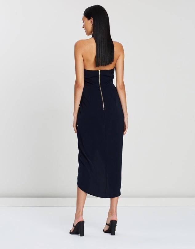 Shona Joy Core Knot Draped Dress Navy Size 10 - Image 6