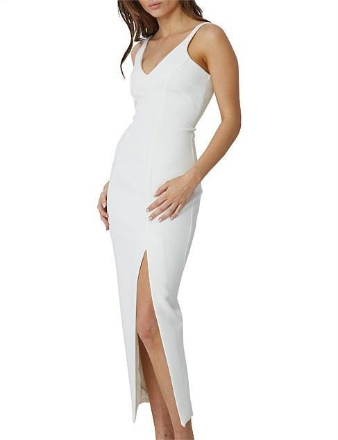 BYJOHNNY CONTOUR LINES SPLIT MIDI DRESS - SIZE 6 - Image 2