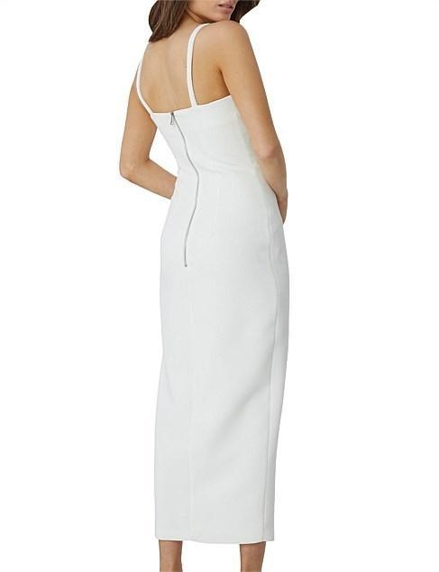 BYJOHNNY CONTOUR LINES SPLIT MIDI DRESS - SIZE 6 - Image 5